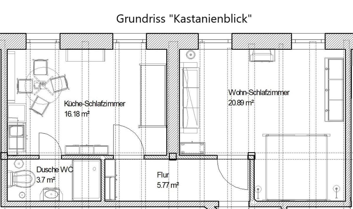 Ferienwohnung Kastanienblick Oder Parkblick, Oder Unser Radlerzimmer! Ziethen  Eksteriør bilde